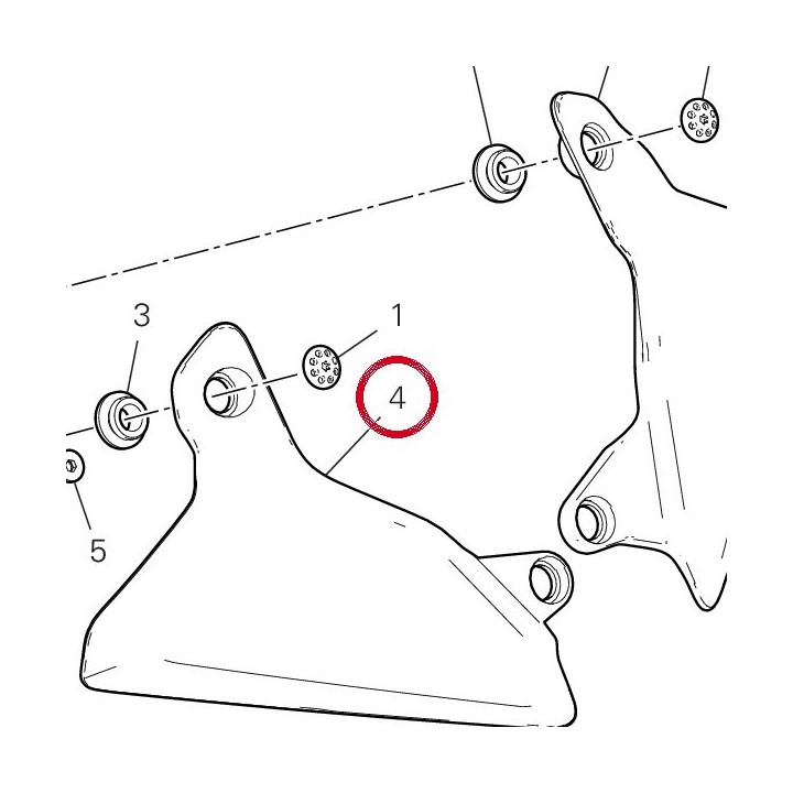 Déflecteur droit fume — réf. 97111241AA | Ducati Store