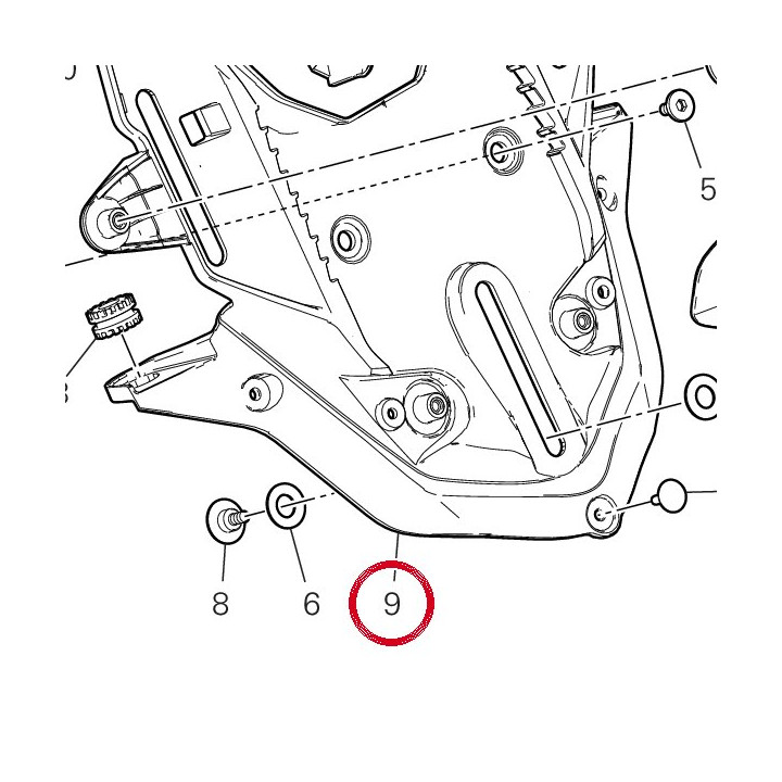 Support 8291J052B — réf. 8291J052B | Ducati Store