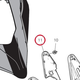 Couvercle gauche 24716901A — réf. 24716901A | Ducati Store