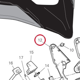 Couvercle droit 24716911A — réf. 24716911A | Ducati Store