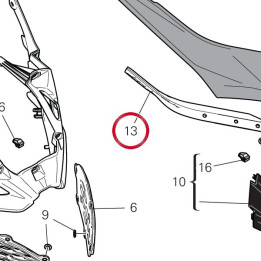 Cale droite 4801E941A — réf. 4801E941A | Ducati Store