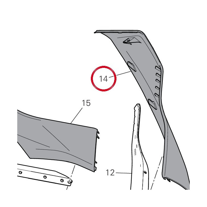 Ass cover conv rosso — réf. 480PE921AM | Ducati Store