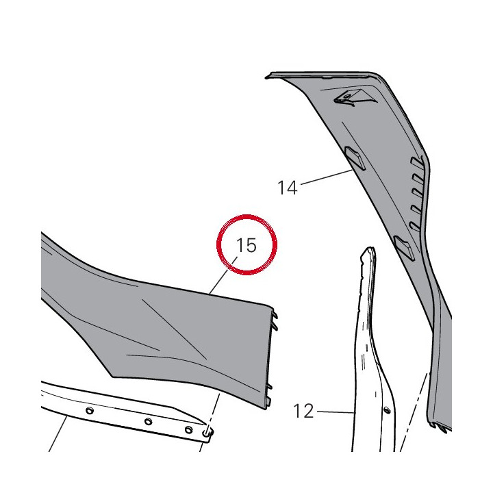 Ass cover conv rosso — réf. 480PE931AM | Ducati Store