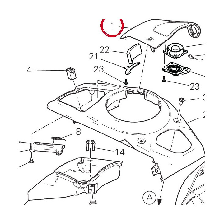 Volet Porte-Objets 4801D473A — réf. 4801D473A | Ducati Store