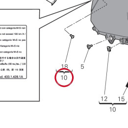 Cache réservoir rouge — réf. 480PA922AA | Ducati Store
