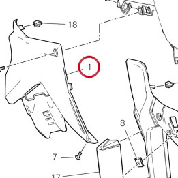 Panneau lateral droit — réf. 48216842B | Ducati Store