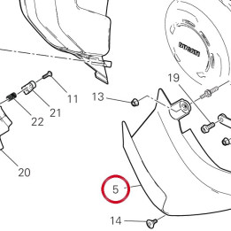 Déflecteur air droite — réf. 48412711A | Ducati Store