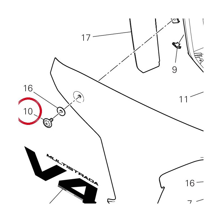 Vis special 7791C311AB — réf. 7791C311AB | Ducati Store
