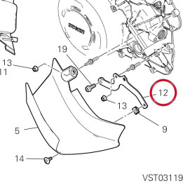 Bride droite 8301L242BA — réf. 8301L242BA | Ducati Store