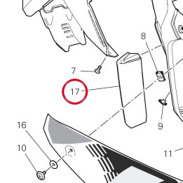 Déflecteur droit 48412581A — réf. 48412581A | Ducati Store