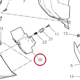 Rh mobile deflector — réf. 48413271A | Ducati Store