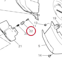 Mobile deflector holder — réf. 8291Q032A | Ducati Store