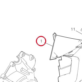 Prise D'Air gauche 4801C112A — réf. 4801C112A | Ducati Store