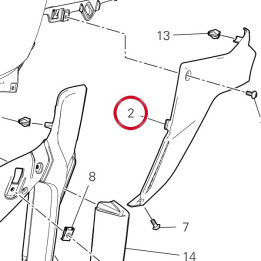 Panneau lateral gauche — réf. 48216852B | Ducati Store