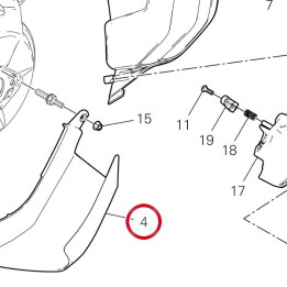 Déflecteur air gauche — réf. 48412721A | Ducati Store