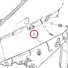 Support gauche 4801A893A — réf. 4801A893A | Ducati Store