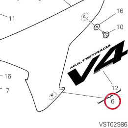 Ala sinistra 4801A911AF — réf. 4801A911AF | Ducati Store