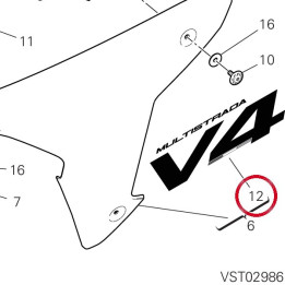Decalcomanie gauche — réf. 4381L541A | Ducati Store