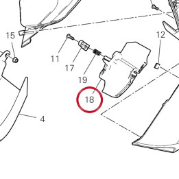 Lh mobile deflector — réf. 48413281A | Ducati Store