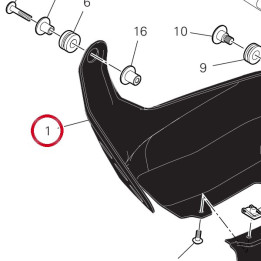 Sous-Carter D'Huile droit — réf. 4601H221BB | Ducati Store