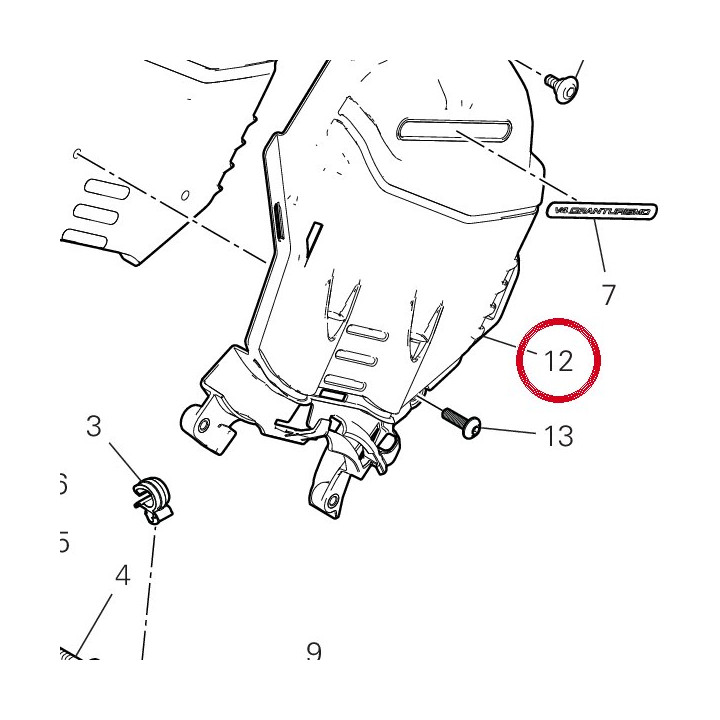 Cache 4601H811B — réf. 4601H811B | Ducati Store