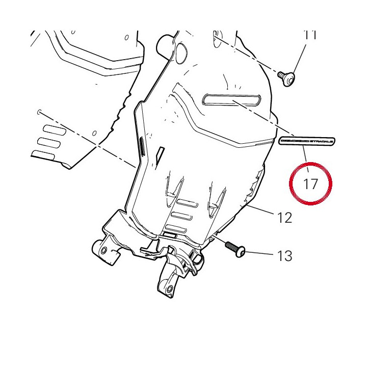 Plaque D'Inscription — réf. 4381E341A | Ducati Store