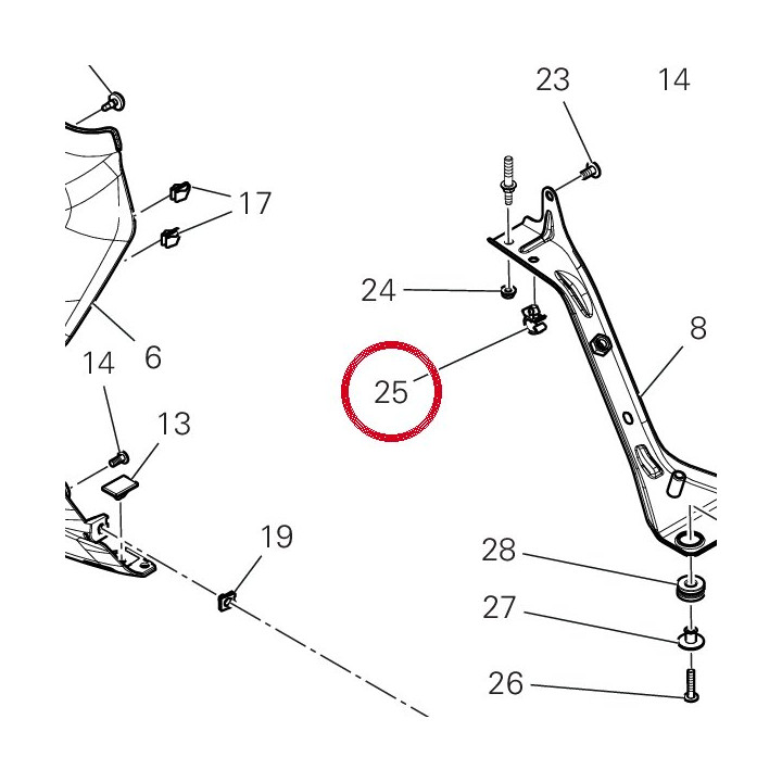Collier, cordon 75841081A — réf. 75841081A | Ducati Store