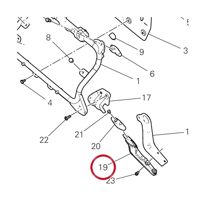Support inférieure droit — réf. 8301M941AA | Ducati Store
