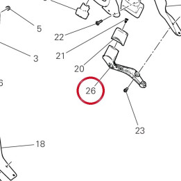 Support inférieure gauche — réf. 8301M951AA | Ducati Store