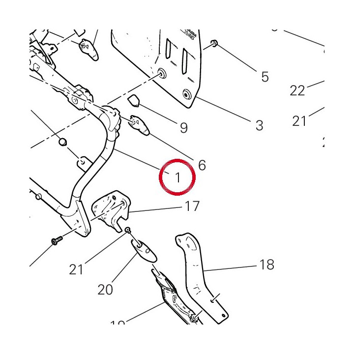 Sous-Cadre valise drt — réf. 47028991A | Ducati Store