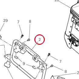 Sous-Cadre valise gche — réf. 47029001A | Ducati Store