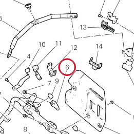 Gancio superiore 96711851A — réf. 96711851A | Ducati Store