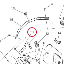 Bride droite 96711241A — réf. 96711241A | Ducati Store