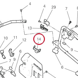 Blocco slitta sinistro — réf. 96711911AA | Ducati Store