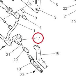 Support droit 96711861A — réf. 96711861A | Ducati Store