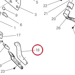 Bracket - front rh 1904 — réf. 8301N011A | Ducati Store