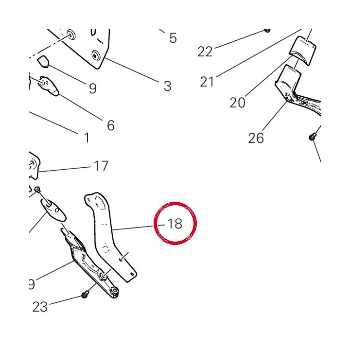 Bracket - front rh 1904 — réf. 8301N011A | Ducati Store