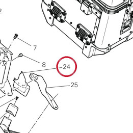 Support gauche 96712321A — réf. 96712321A | Ducati Store