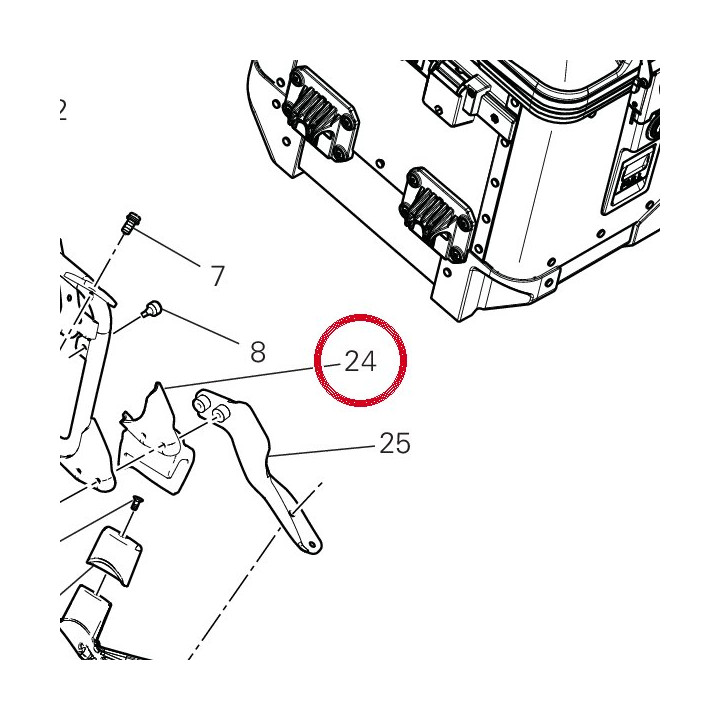 Support gauche 96712321A — réf. 96712321A | Ducati Store