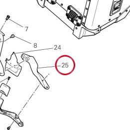 Bride avant gauche 8301N021A — réf. 8301N021A | Ducati Store