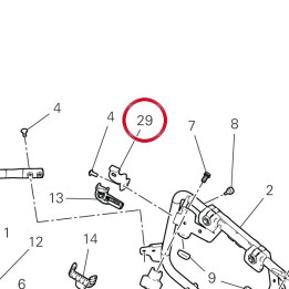 Bride gauche 96711251A — réf. 96711251A | Ducati Store