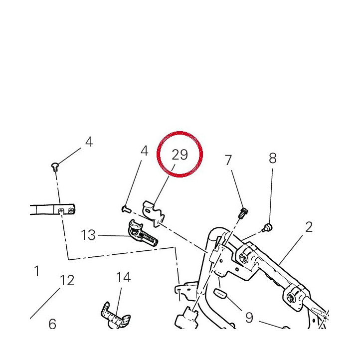 Bride gauche 96711251A — réf. 96711251A | Ducati Store