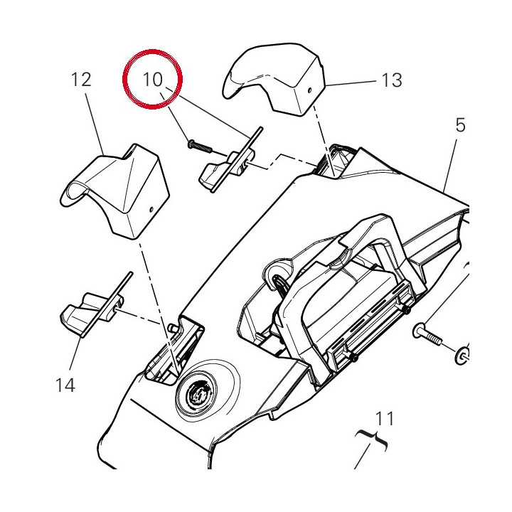 Rear lock - lh bag 69812793A — réf. 69812793A | Ducati Store