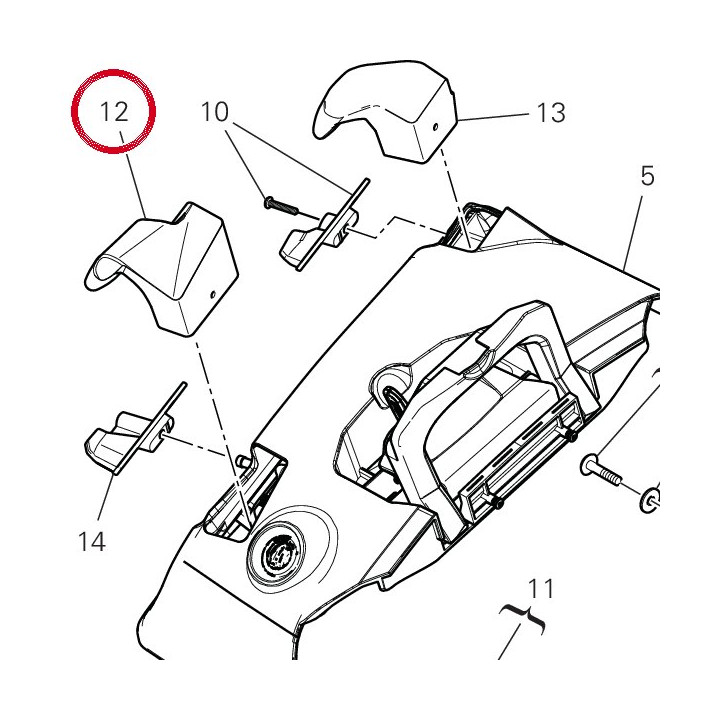 Front hook - lh bag — réf. 69812712A | Ducati Store