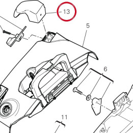 Rear hook - lh bag 69812732A — réf. 69812732A | Ducati Store