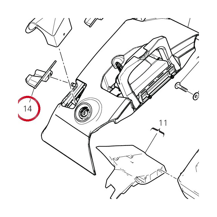 Chiusura anteriore borsa sx — réf. 69812781B | Ducati Store