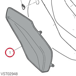 Calotte droit dark stealth — réf. 69812541AH | Ducati Store