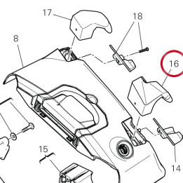 Front hook - rh bag — réf. 69812702A | Ducati Store