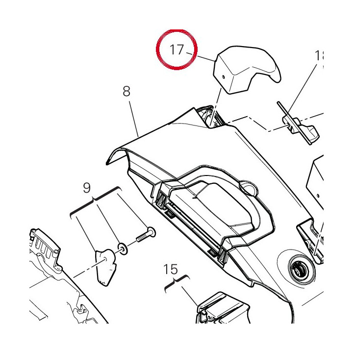 Rear hook - rh bag 69812722A — réf. 69812722A | Ducati Store