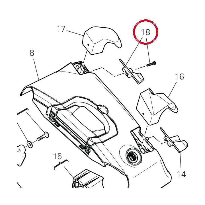 Chiusura posteriore borsa — réf. 69812773A | Ducati Store